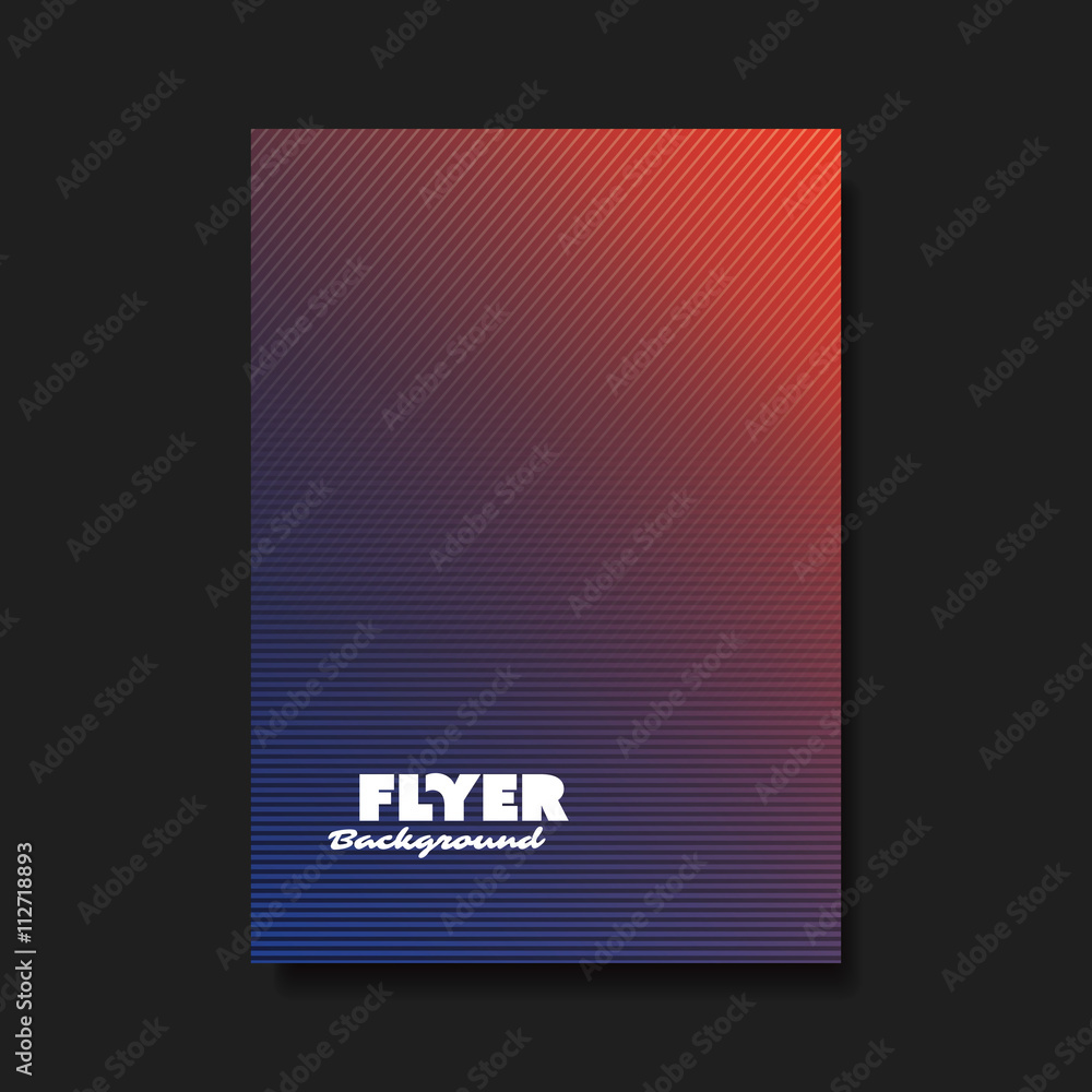 Naklejka premium Flyer or Cover Design with Abstract Background