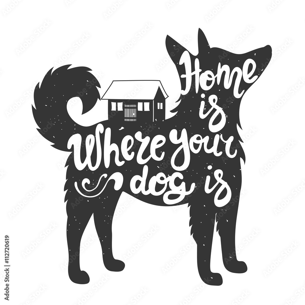 Valokuva Home is where your dog is - tilaa netistä Europosters.fi