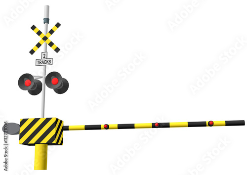 three-dimensional illustration of a road sign with directions