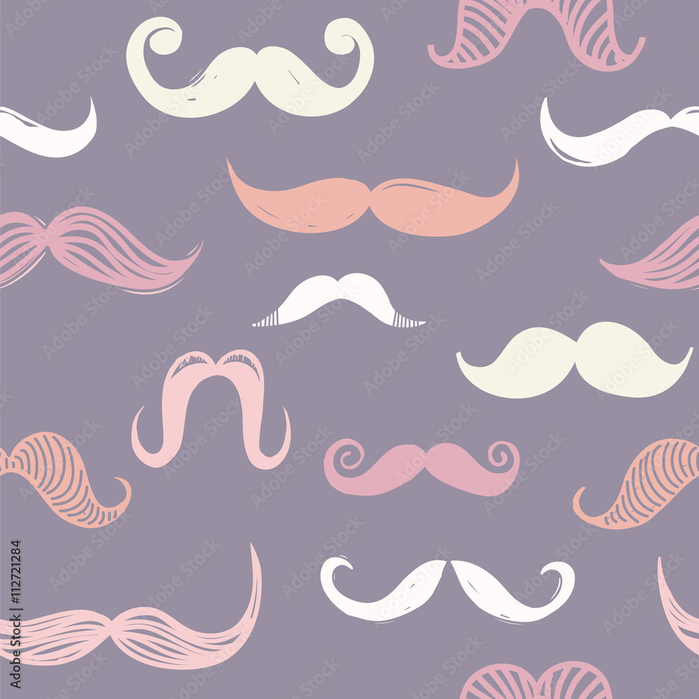 Seamless moustache pattern Seamless moustache pattern