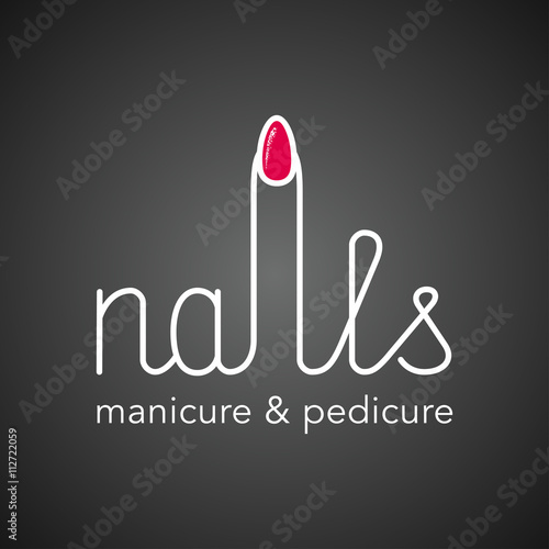 Manicure vector logo