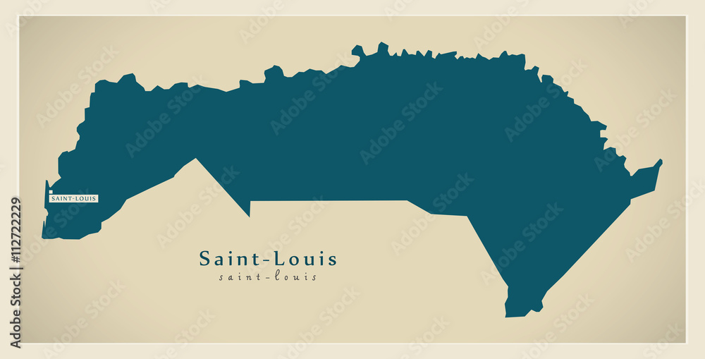 Modern Map - Saint-Louis SN