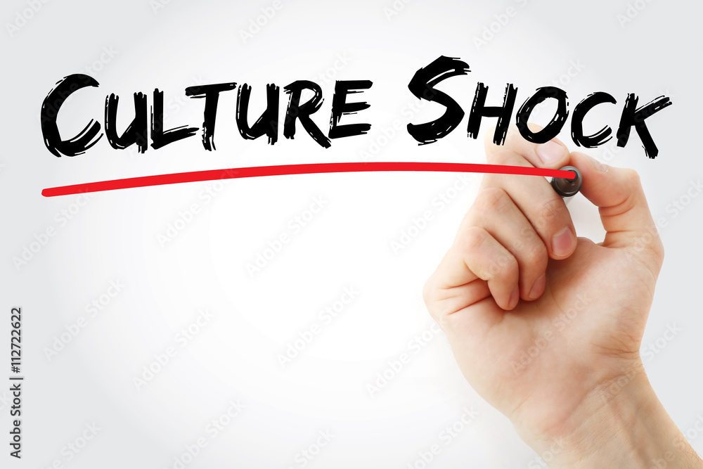Hand writing Culture Shock with marker, business concept Hand writing Culture Shock with marker, business concept