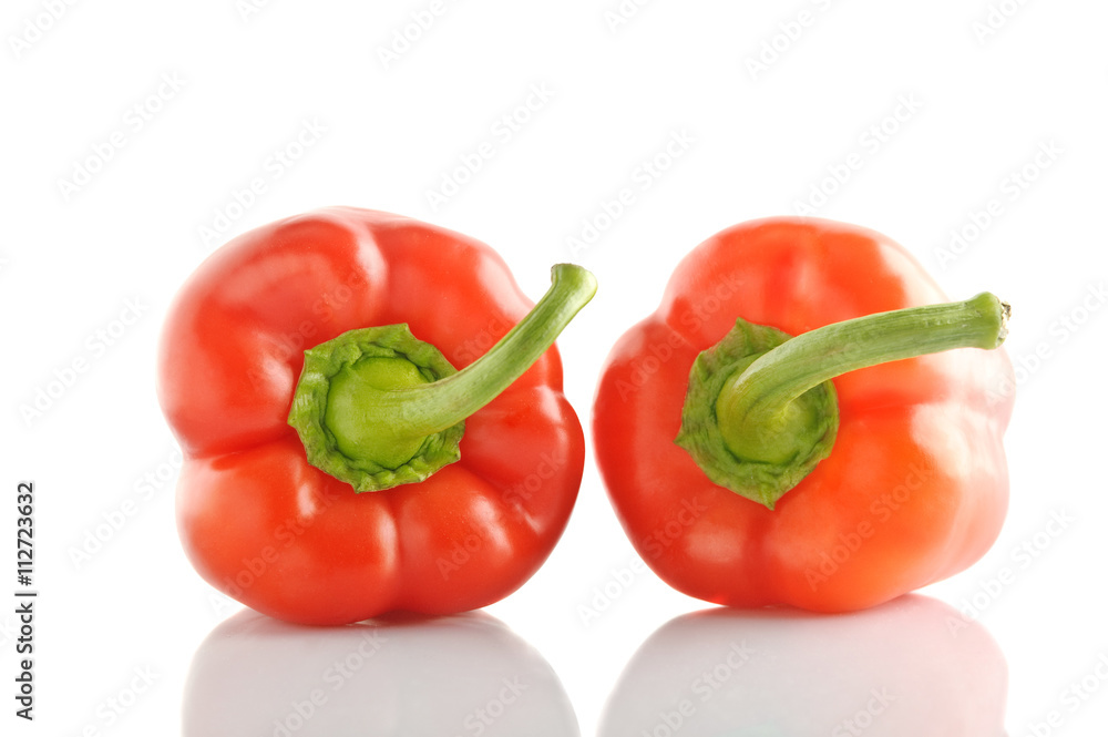 isolated bell pepper paprika