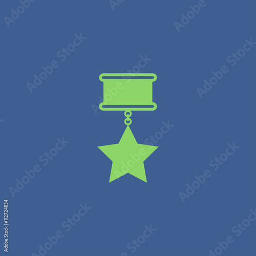 medal icon. Flat design style