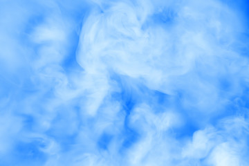 Misty smoke cloud water effect. Computer collage.