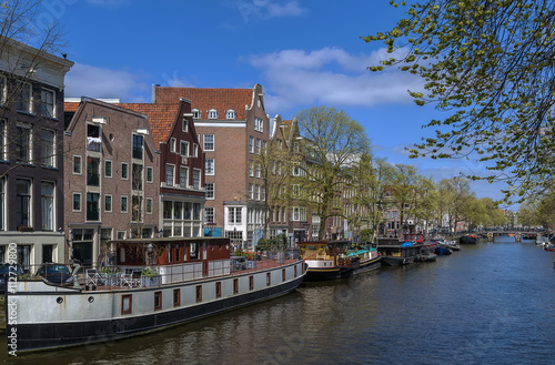 View of Amsterdam canal, Netherlands © borisb17