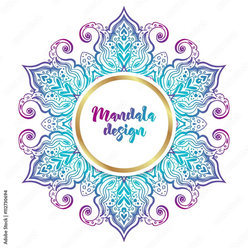 Mandala banner, Indian style. Mandala banner, Indian style.
