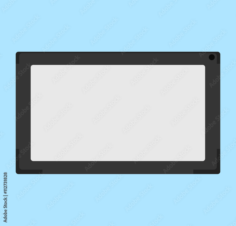 Vector flat illustration of electronic tablet Vector flat illustration of electronic tablet