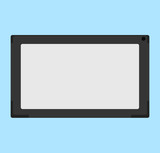 Vector flat illustration of electronic tablet