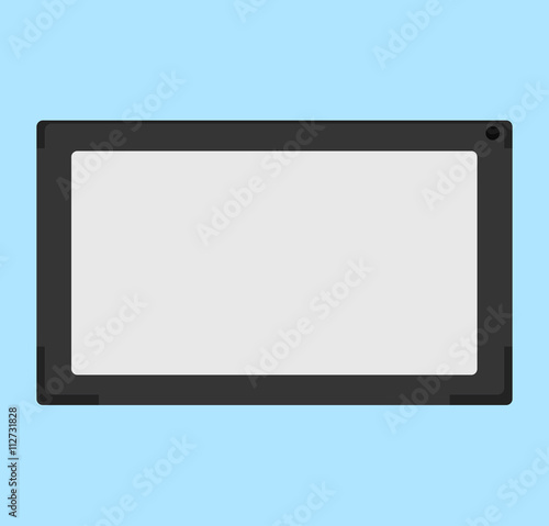 Vector flat illustration of electronic tablet