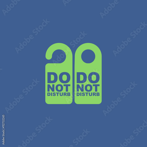 Do Not Disturb Sign. Vector illustration