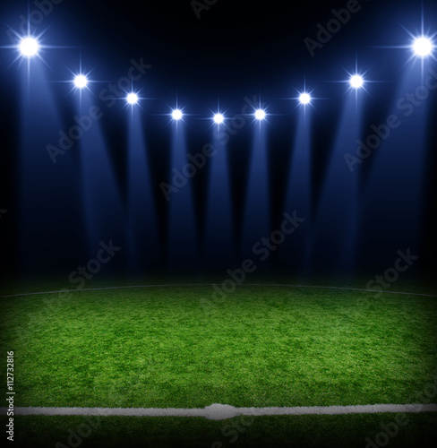 soccer stadium with lights © Alekss