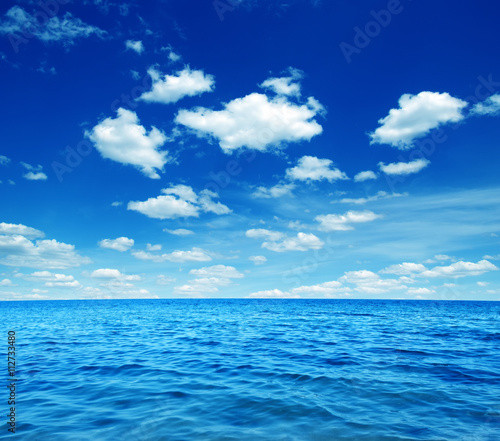 Blue sea water