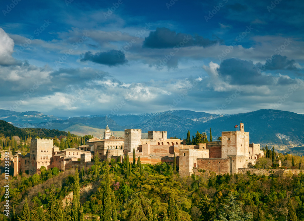 Fortress of Alhambra. Granada, Spain
