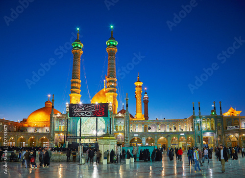 QOM, IRAN - March 08, 2016: Shrine of Fatima Almasomh in Qom, Iran photo