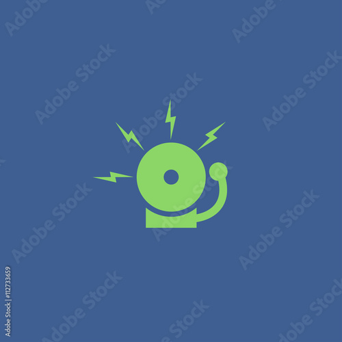 alarm bell. Modern design flat style