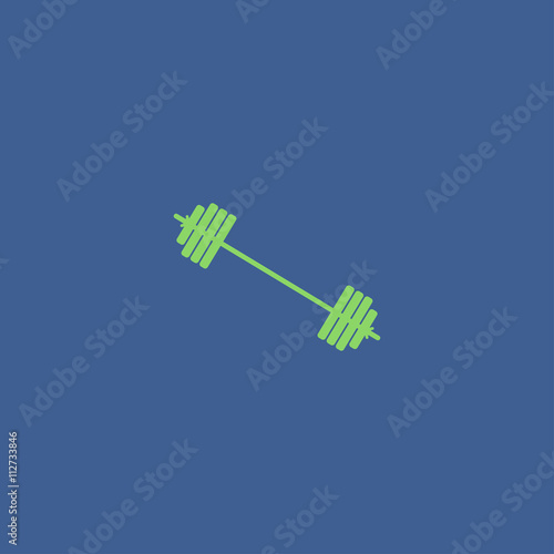 barbell icon. Vector concept illustration for design