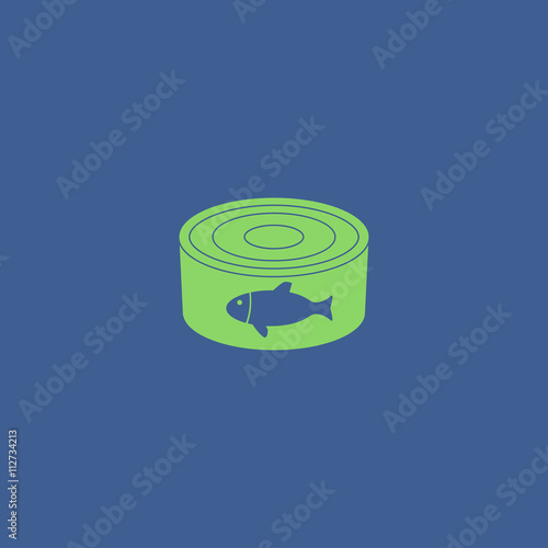 cans - canned food. Vector concept illustration for design