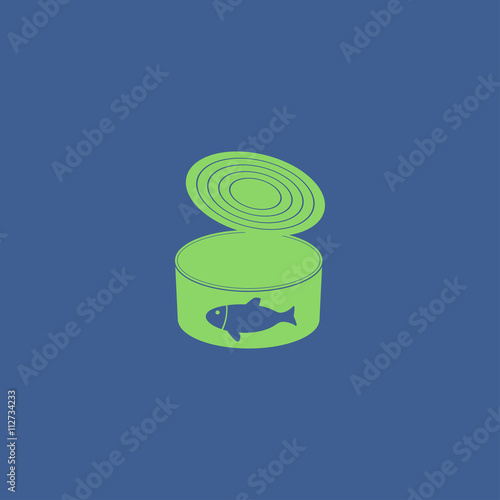cans - canned food. Vector concept illustration for design
