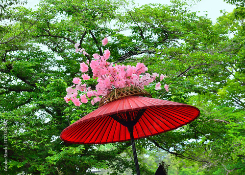 Parade of the classic Aoi festival  Kyoto Japan.                           