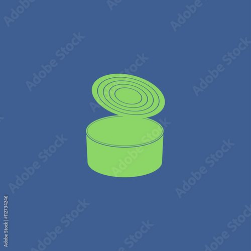 cans - canned food. Vector concept illustration for design