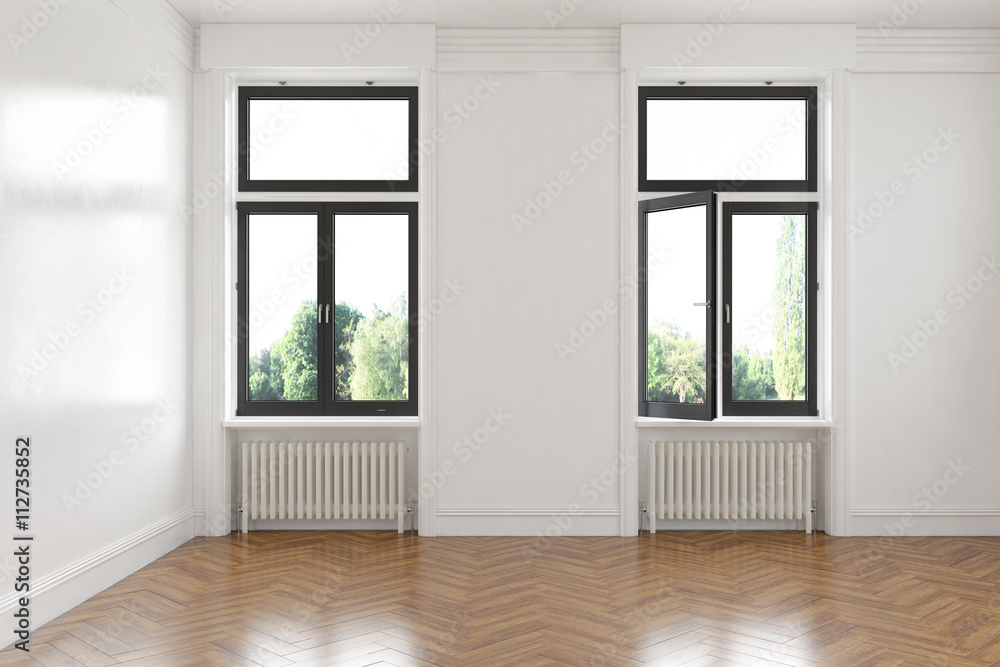 Fototapeta premium Eine leerstehende Altbauwohnung