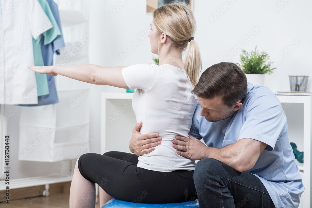 Obraz premium Spinal column manipulation