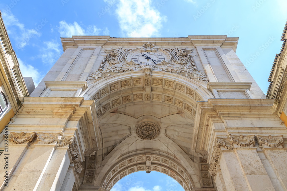 Obraz premium Arco da Rua Augusta em Lisboa Portugal