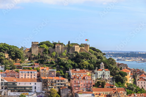 Tableau sur toile Vista do Castelo de São Jorge em Lisboa Portugal