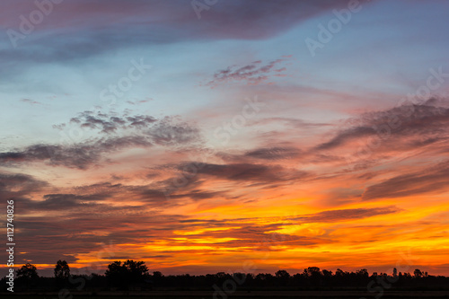 Photos Yellow predawn sky orange.