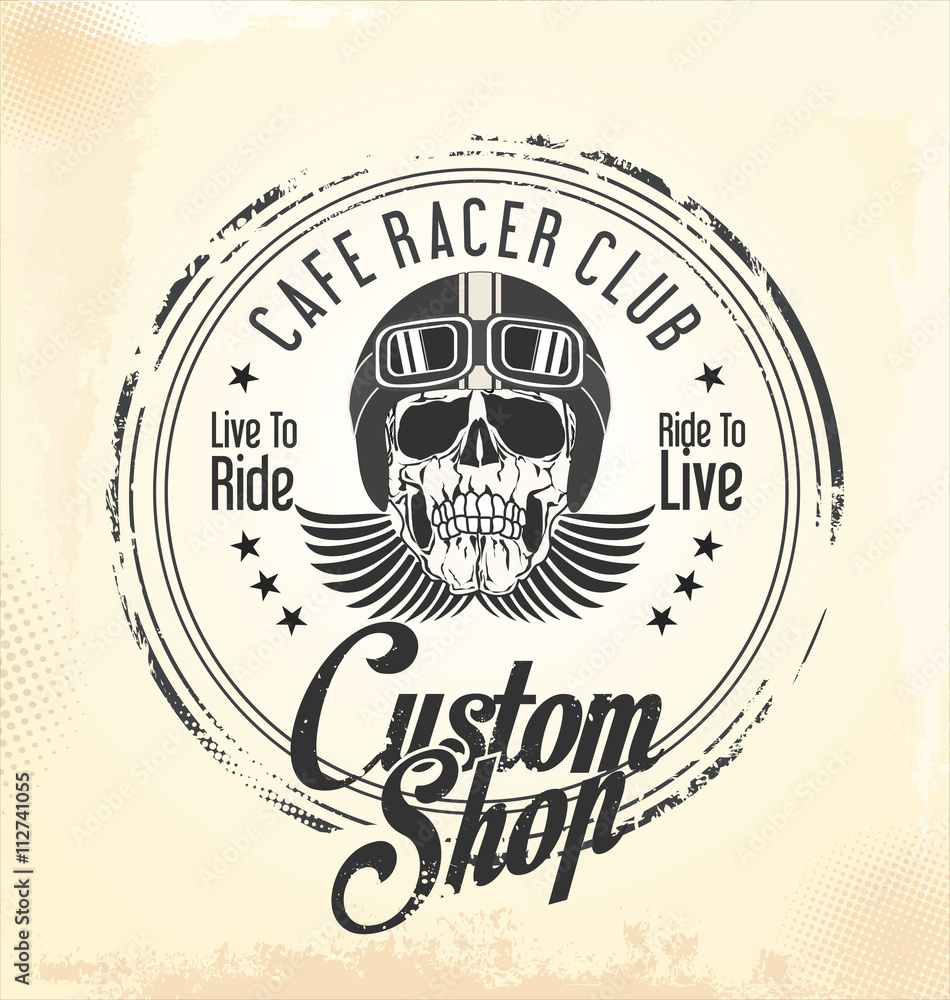 Fototapeta premium Vintage motorcycle background