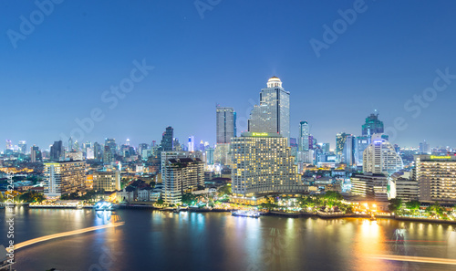 Bangkok city skyline hotel and condominium © newroadboy