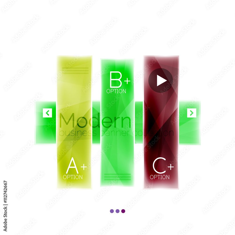 Colorful stripes glass geometric infographics. Business template Colorful stripes glass geometric infographics. Business template