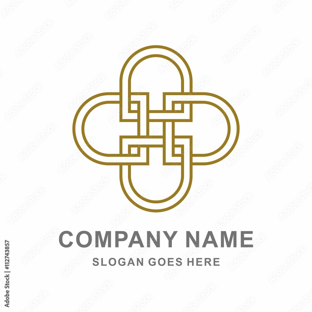 Monogram Letter D Geometric Decoration Interior Design Vector Logo template Monogram Letter D Geometric Decoration Interior Design Vector Logo template