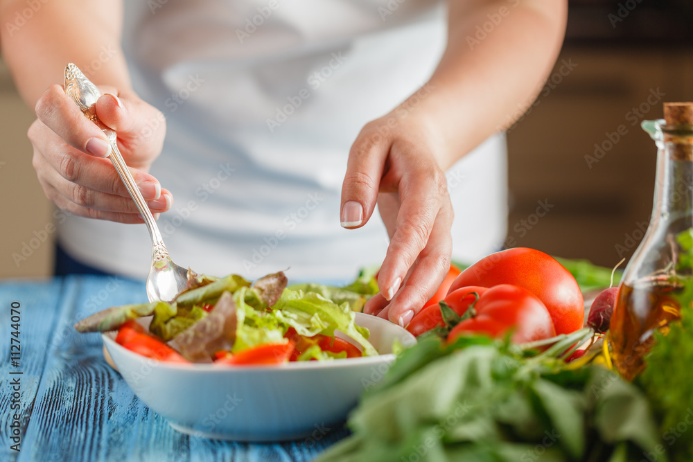 healthy eating, vegetarian food, dieting and people concept healthy eating, vegetarian food, dieting and people concept