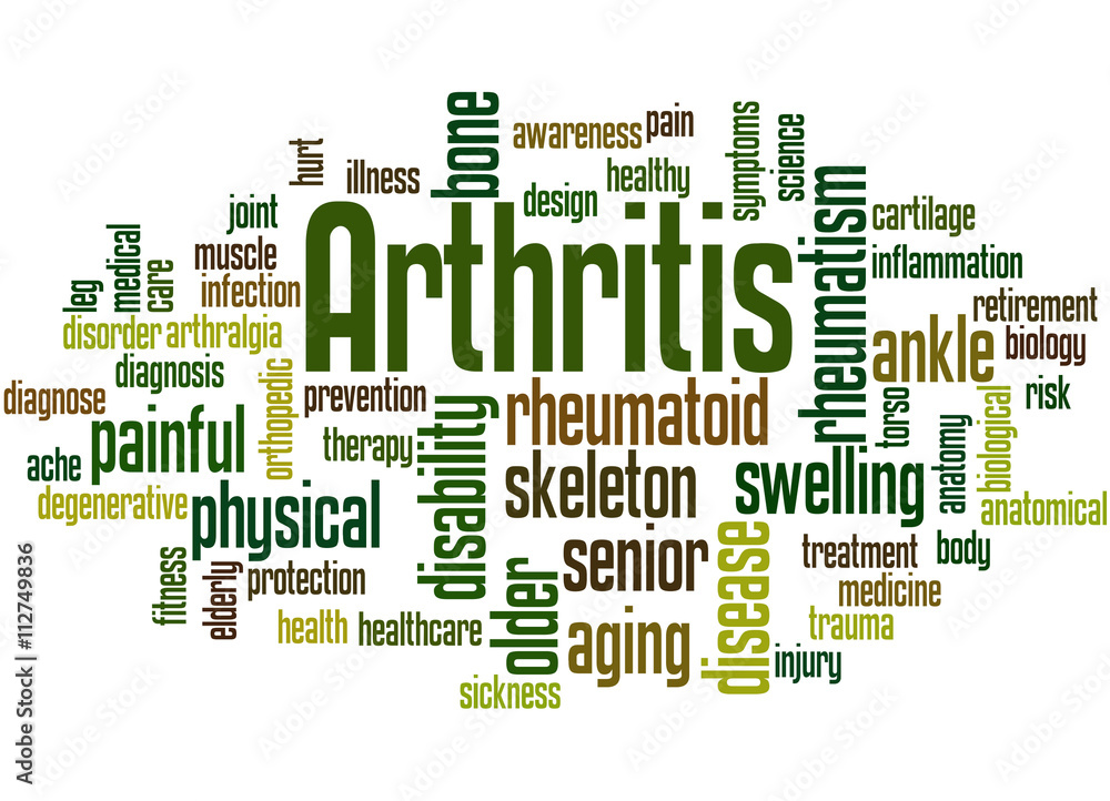 Arthritis, word cloud concept
