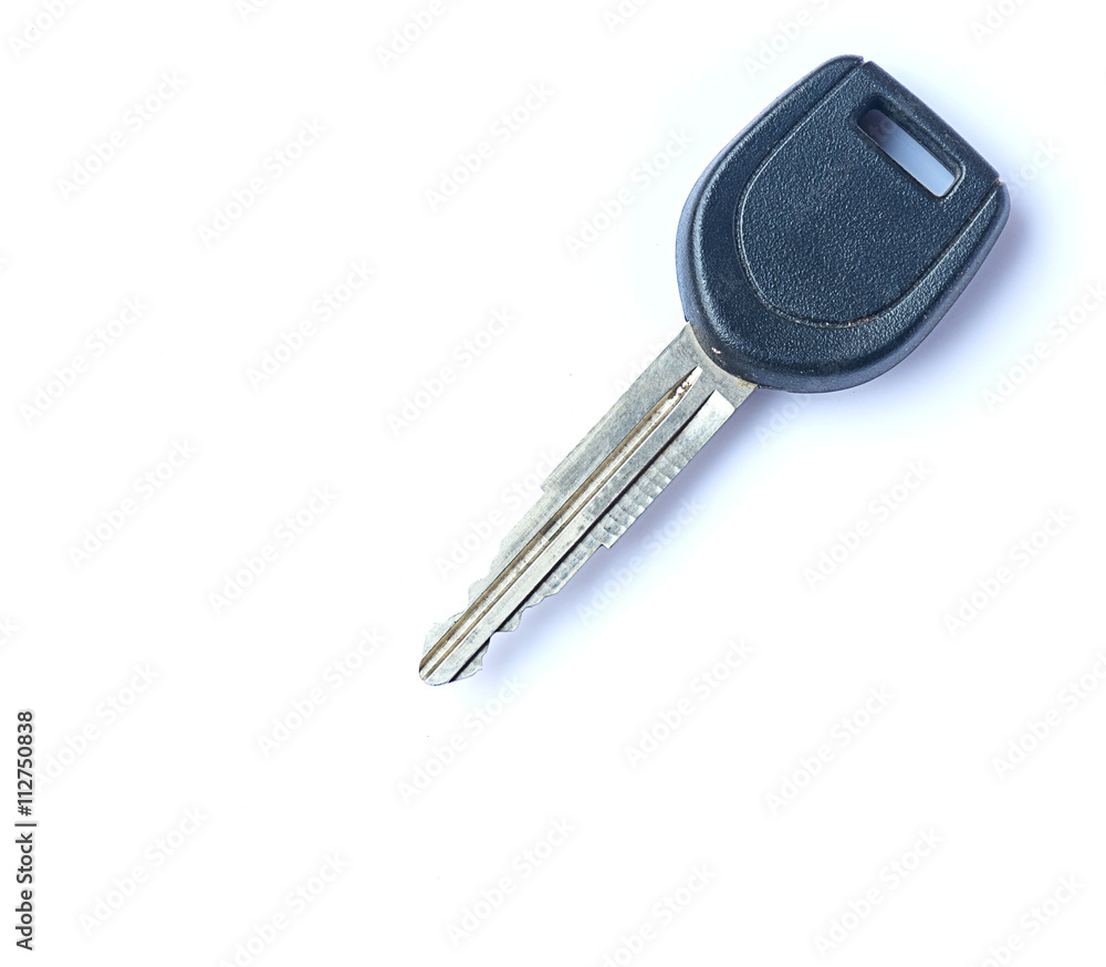 Car keys on a white background. Car keys on a white background.