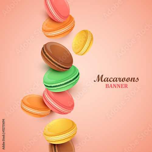 Abstract background with macaroons.