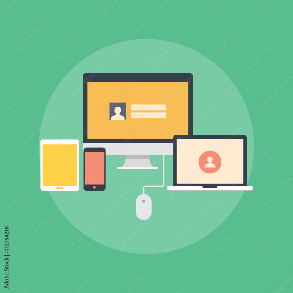 Electronics devices gadget concept laptop phone tablet flat vector illustration Electronics devices gadget concept laptop phone tablet flat vector illustration