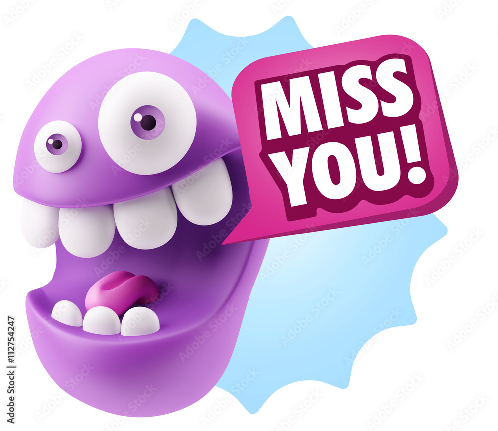 3d Illustration Laughing Character Emoji Expression saying Miss 3d Illustration Laughing Character Emoji Expression saying Miss
