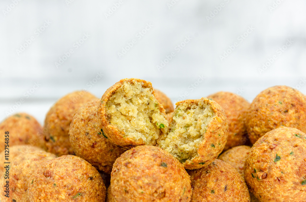 falafel served with the old orient ornaments falafel served with the old orient ornaments