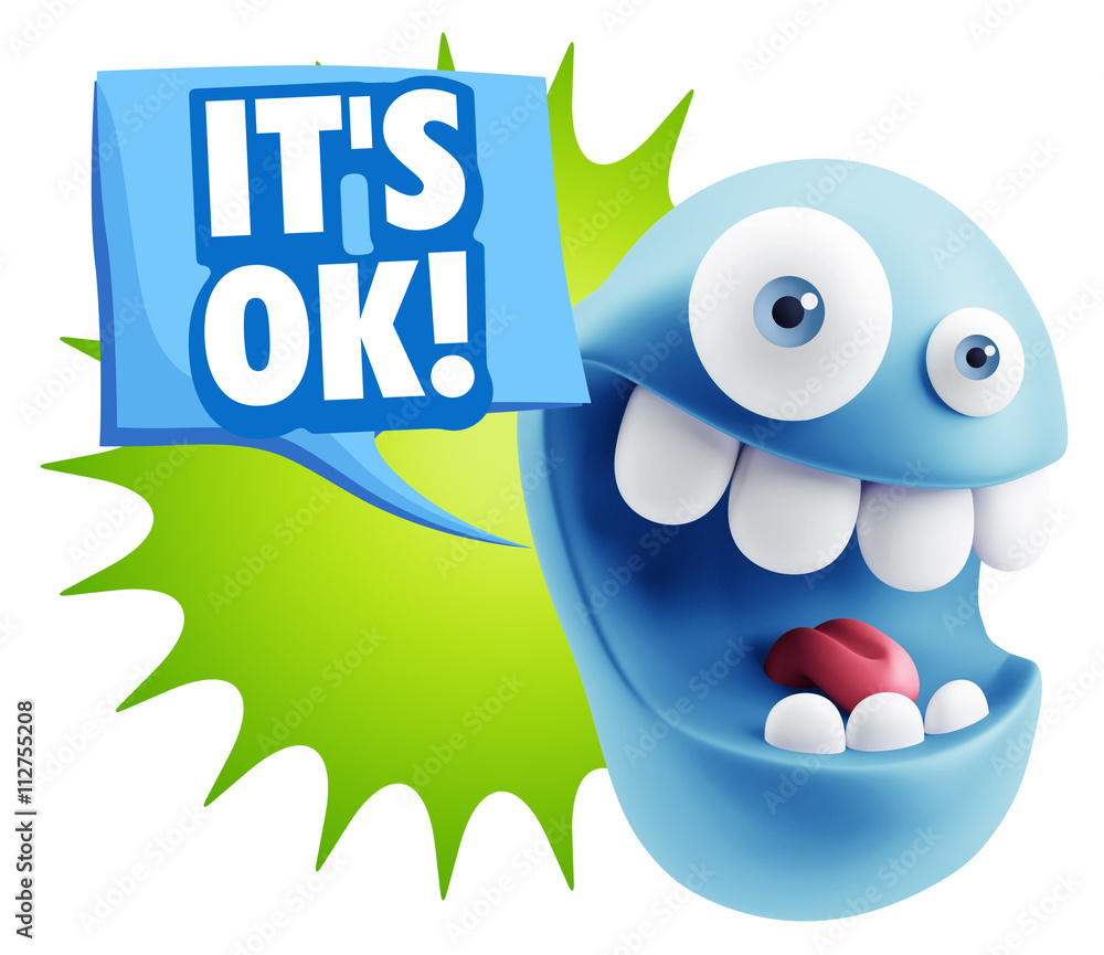 3d Illustration Laughing Character Emoji Expression saying It's 3d Illustration Laughing Character Emoji Expression saying It's
