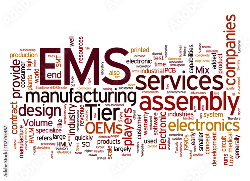 EMS collage of word concepts