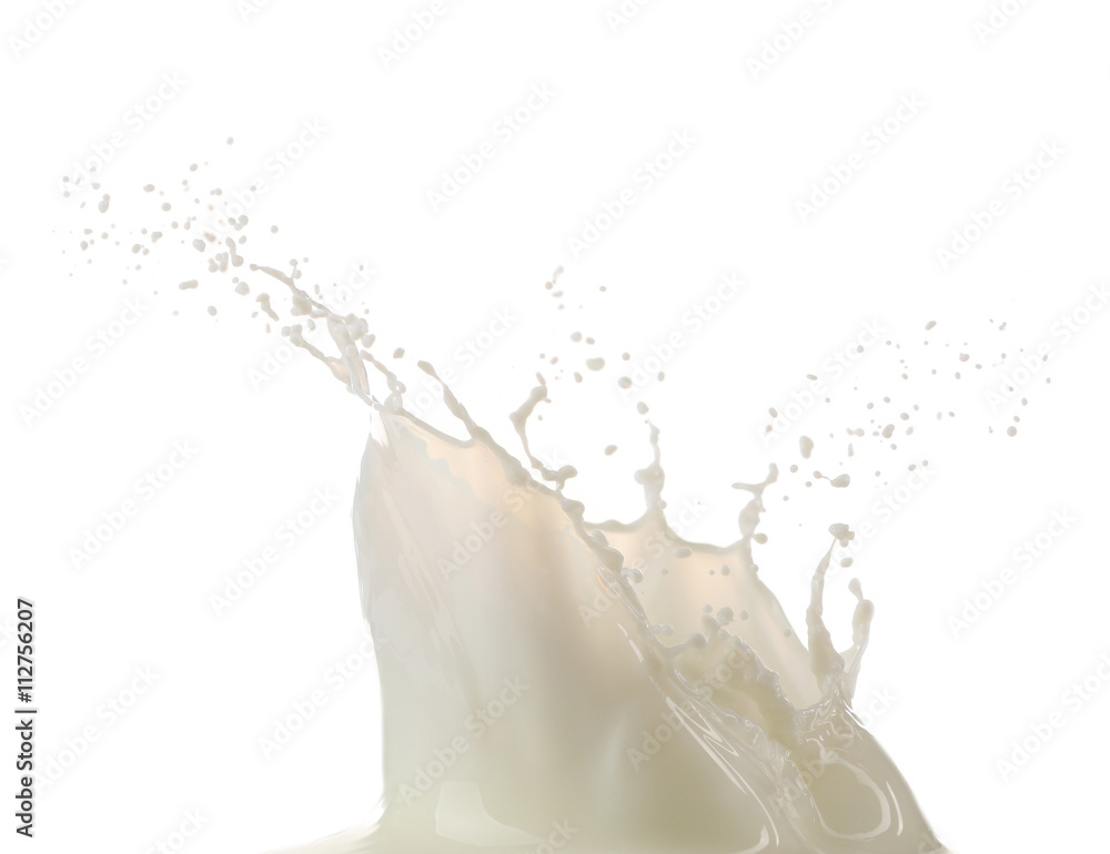 Milk splash, closeup
