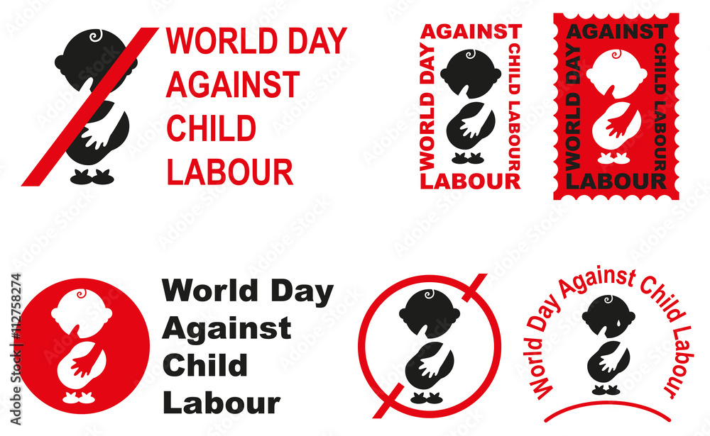 World day against child labour Stock Vector | Adobe Stock
