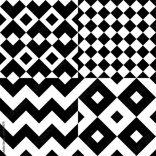 Vector seamless pattern. Mo...