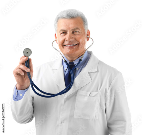 Professional doctor with st...