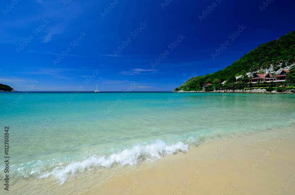 Tropical beach and sea ,Nai Han beach ,Phuket , Thailand Tropical beach and sea ,Nai Han beach ,Phuket , Thailand