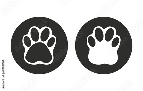 Paw - vector icon